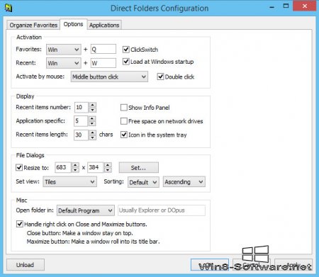 Direct Folders обеспечит быстрый доступ к избранным папкам и файлам